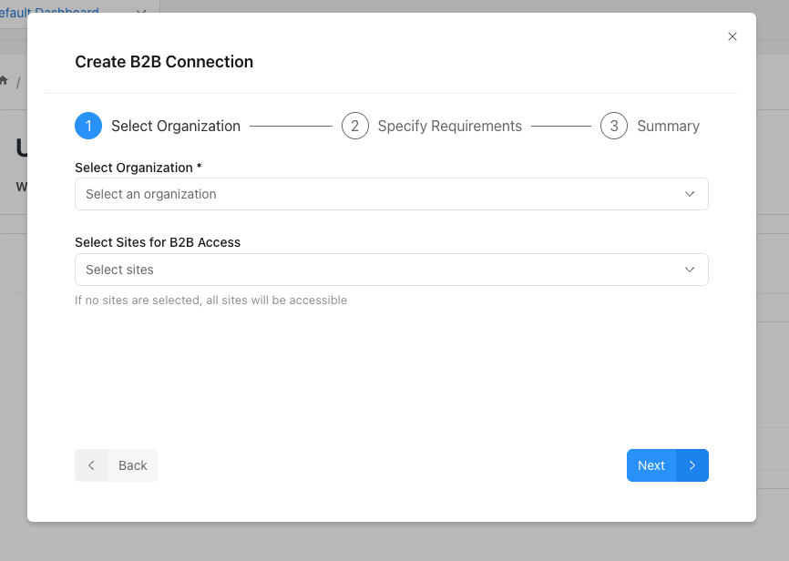 Create B2B Connection